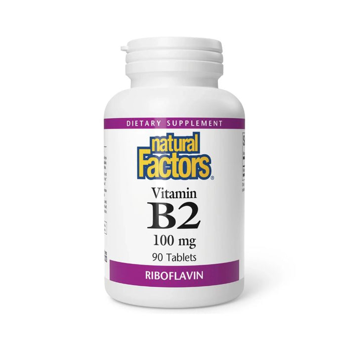 Natural Factors Vitamin B2 Riboflavin 100Mg 90Tabs 90 TABLETS