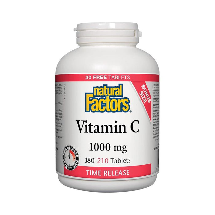 Natural Factors Vitamin C Time Release 1000Mg 210 TABLETS