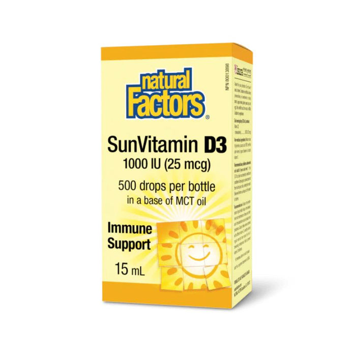 Natural Factors Vitamin D3 1000 IU 15ml