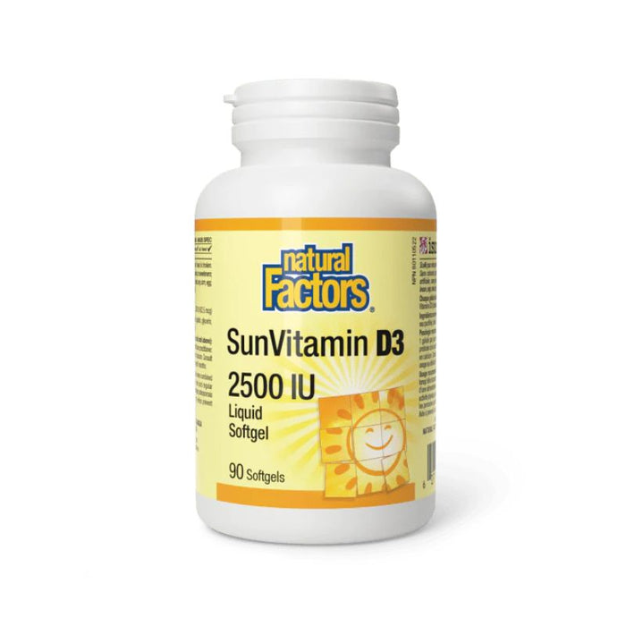 Natural Factors Vitamin D3 2500 IU 90 SOFTGELS