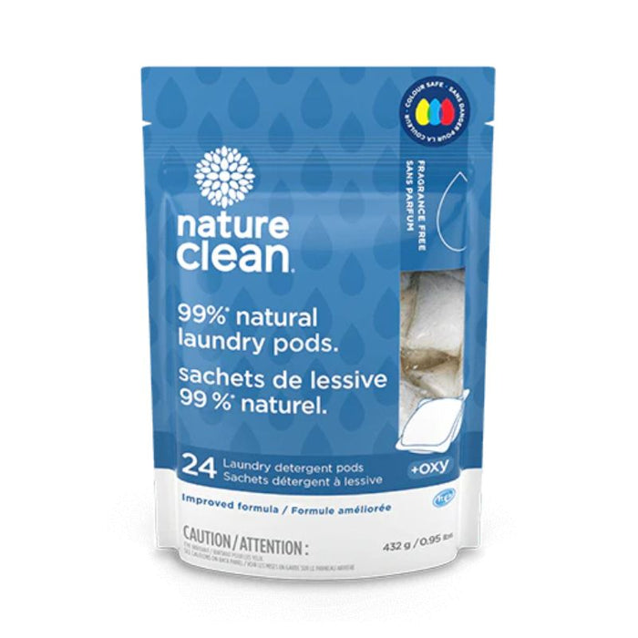 Nature Clean Laundry Detergent Pods Fragrance Free 24 pack