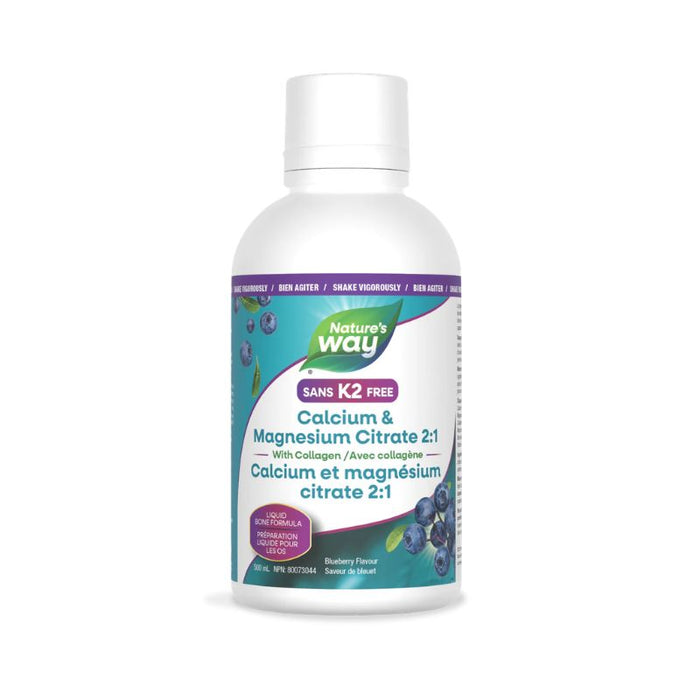 Nature's Way Cal Mag 2:1 Liquid Blueberry 500ml