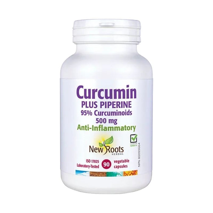 New Roots Curcumin Plus Piperine 90 Capsules