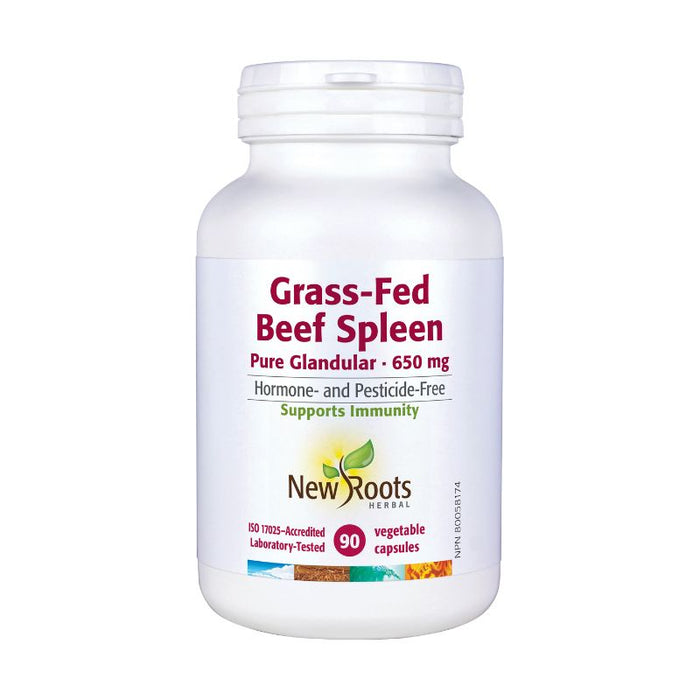 New Roots Glandular Beef Spleen Grass-Fed 90 Capsules