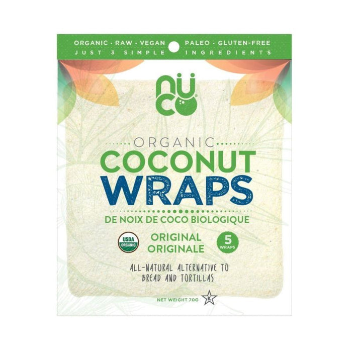 Nuco Organic Coconut Wraps 70g