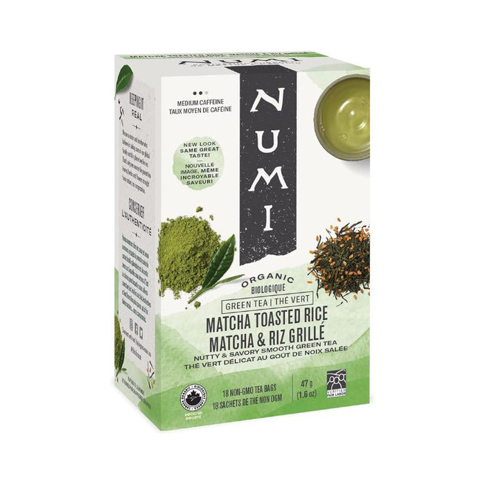 Numi Tea Organic Matcha Toasted Rice Green 18 teabags