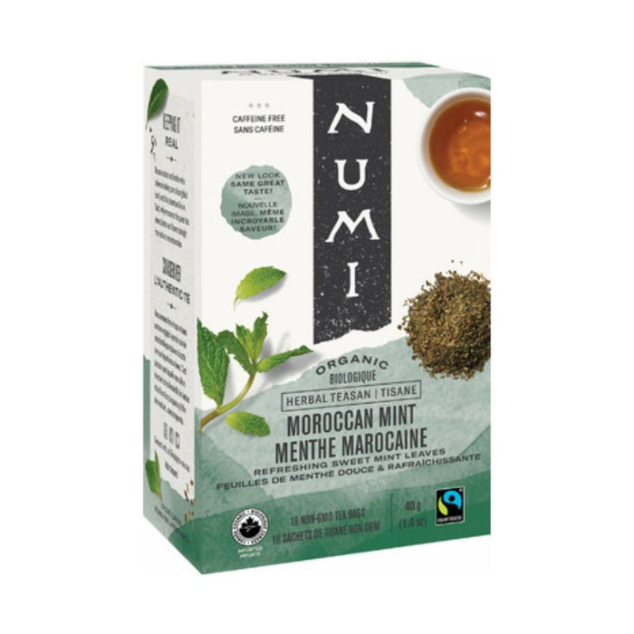 Numi Tea Organic Moroccan Mint 18 teabags