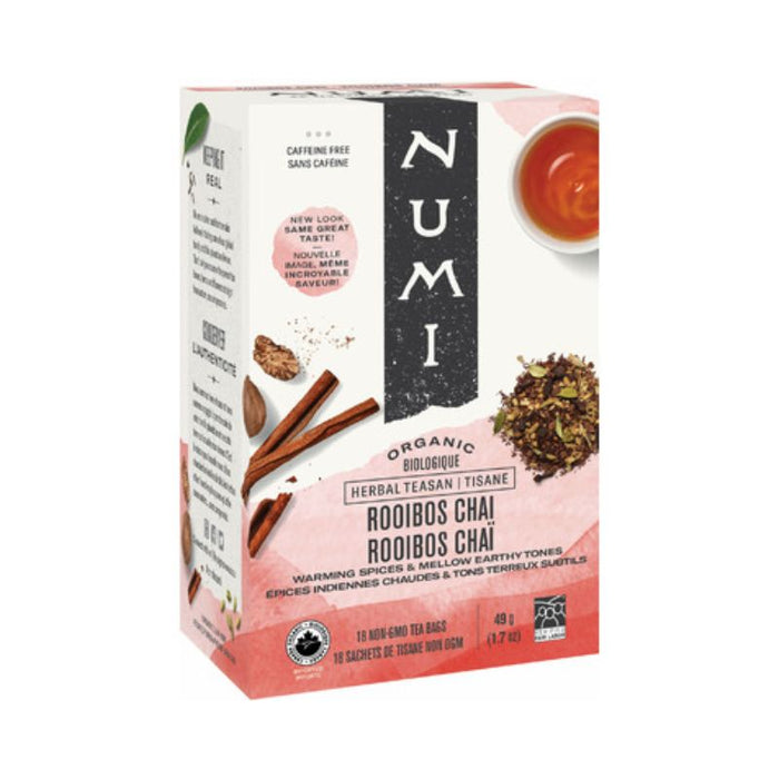 Numi Tea Organic Rooibos Chai 18 teabags