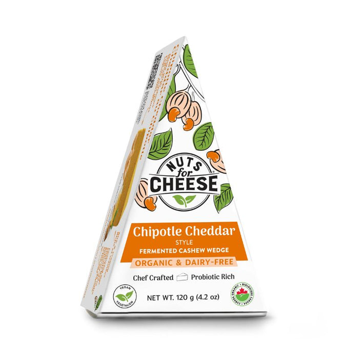 Nuts for Cheese Vegan Chipotle Cheddar Wedge 120g