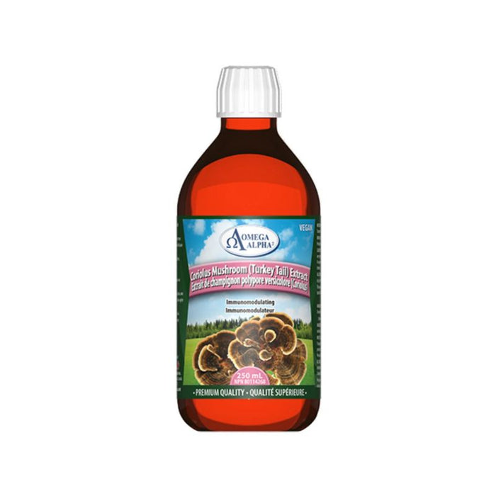 Omega Alpha Mushroom Extract Coriolus (Turkey Tail) 250ml