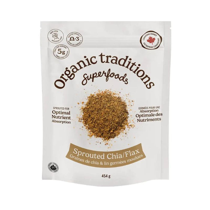 Organic Traditions Sprouted Chia and Flax 454g