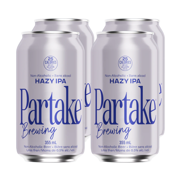 Partake Non-alcoholic Beer Hazy IPA 4 pk