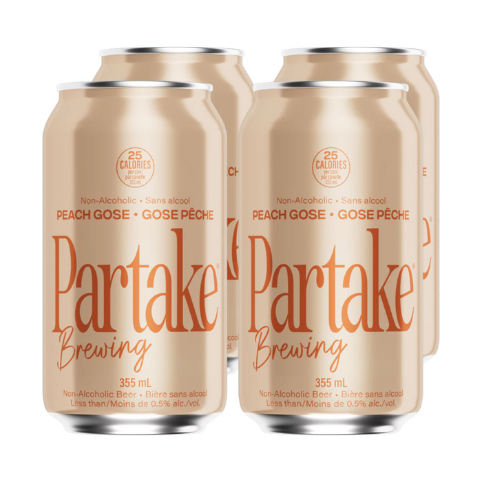 Partake Non-alcoholic Beer - Peach Gose 4 pk