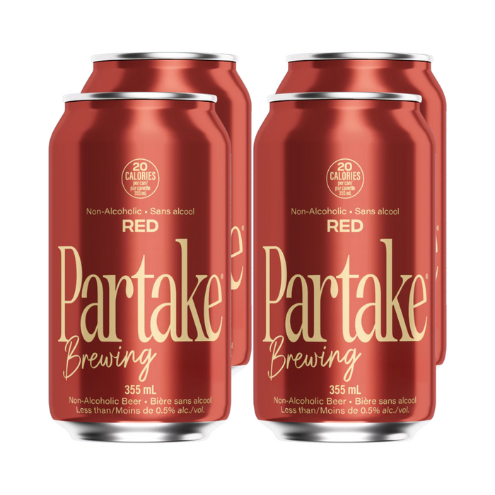 Partake Non-alcoholic Beer - Red 4 pk