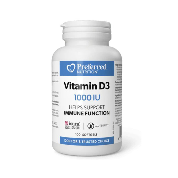 Preferred Nutrition Vitamin D 1000IU 100sg