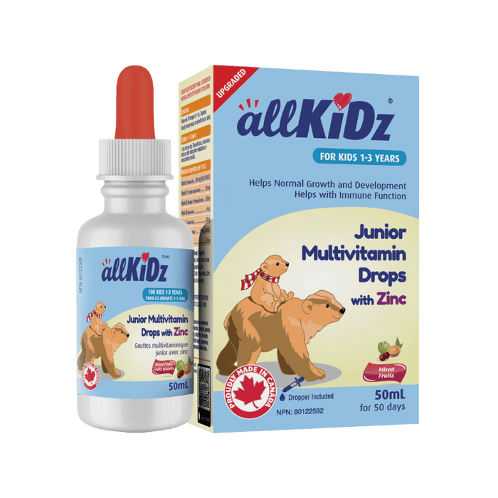 Junior Multivitamin Drops With Zinc Allkidz 50ml