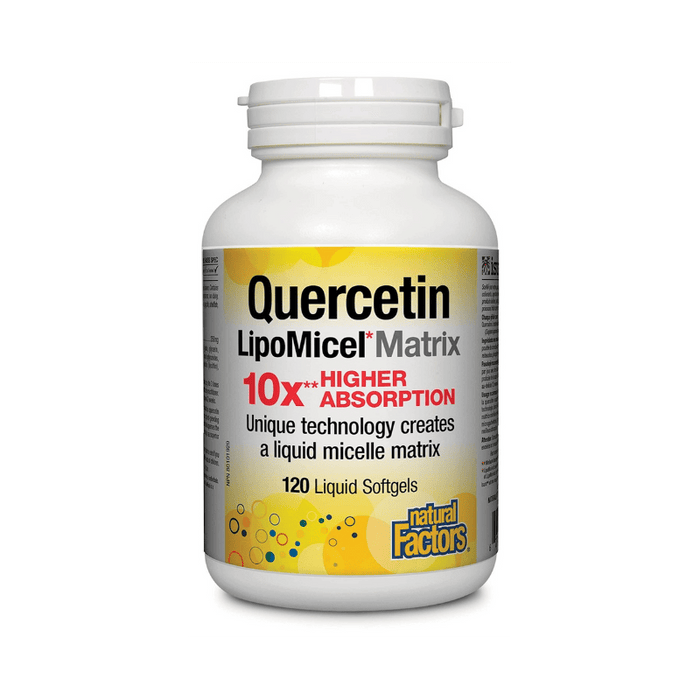 Quercetin LipoMicel Matrix Natural Factors 120 Softgels