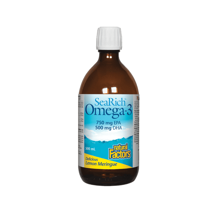 Omega-3 750 mg EPA/500 mg DHA Lemon Meringue Natural Factors 500ml