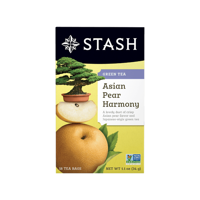 Asian Pear Harmony Green Tea Stash 18 Tea Bags