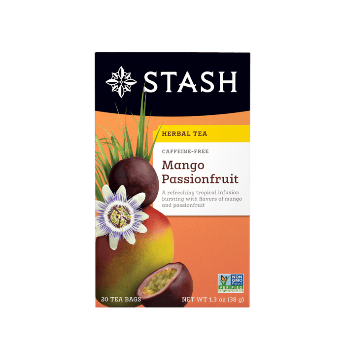 Mango Passionfruit Herbal Tea Caffeine-Free Stash 20 Tea Bags