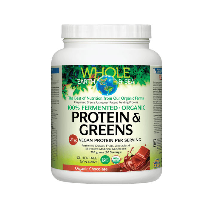 Organic Protein & Greens Chocolate Whole Earth & Sea 710g