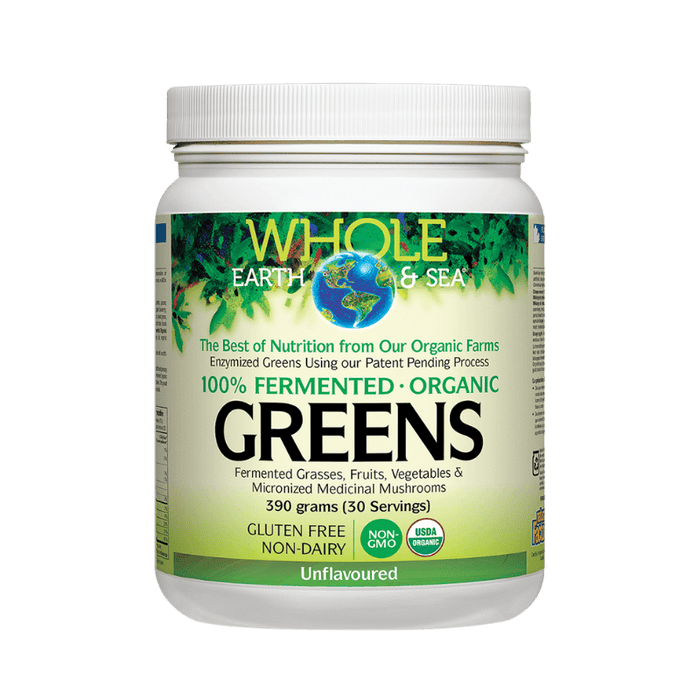 Organic Fermented Greens Unflavoured Whole Earth & Sea 390g