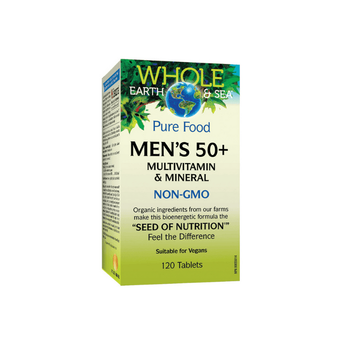 Men’s 50+ Multivitamin & Mineral Whole Earth & Sea 120 Tablets