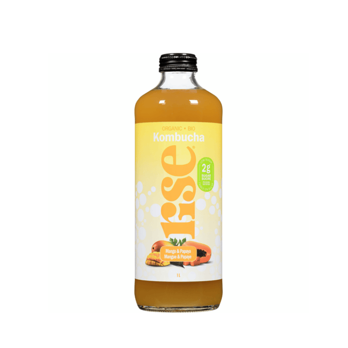 Rise Kombucha Low Sugar Mango Papaya 1L