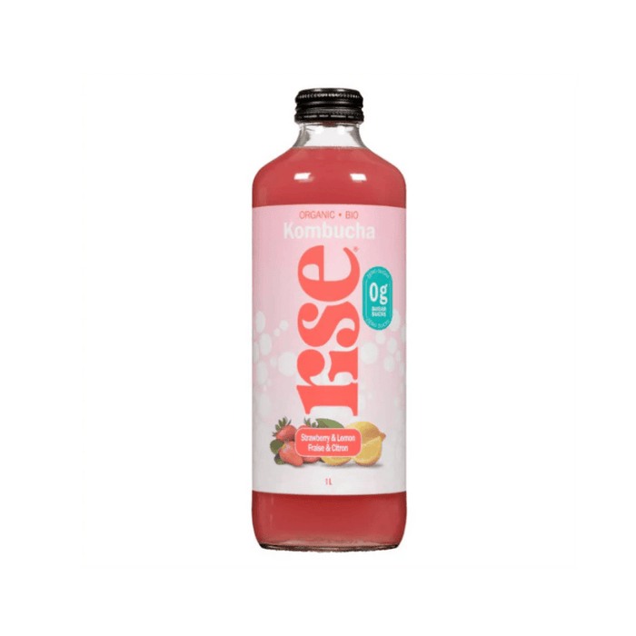 Rise Kombucha Strawberry & Lemon 1L