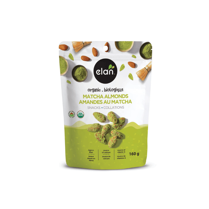 Elan Organic Almonds Matcha 160g