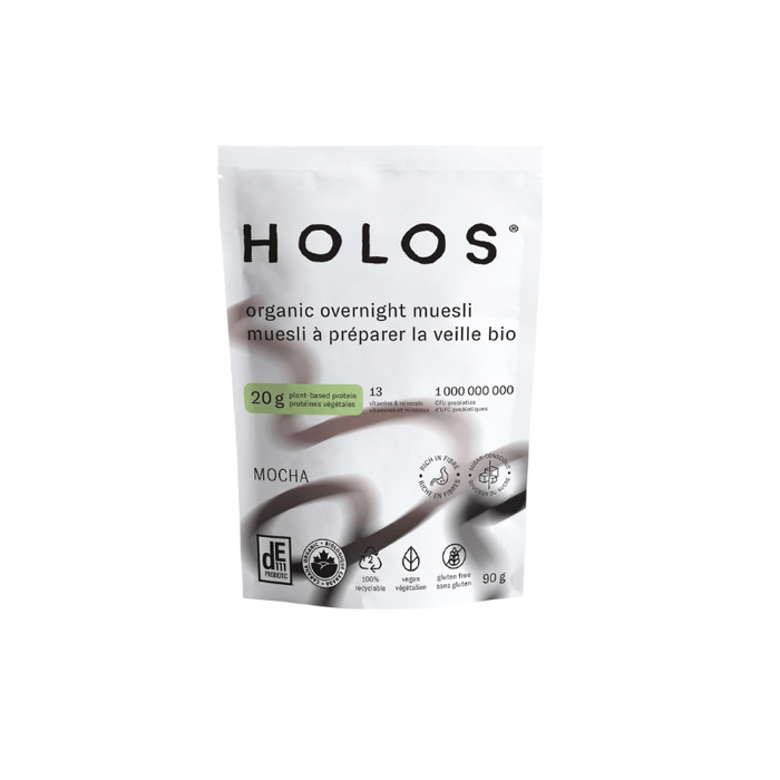 Holos Organic Overnight Muesli Mocha 90g