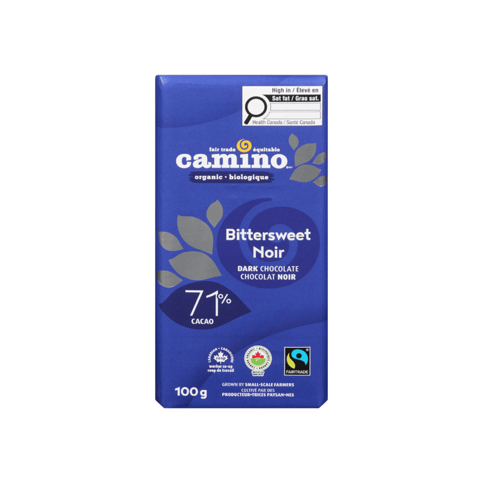 Camino Chocolate Bar Bittersweet 71% Dark 100g