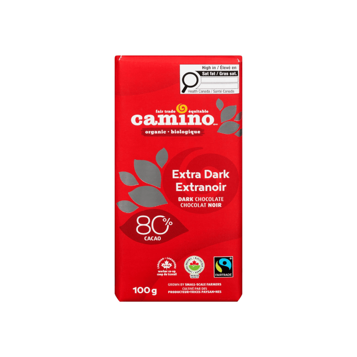 Camino Chocolate Bar Extra Dark 80% Dark 100g