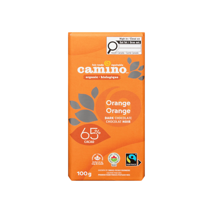 Camino Chocolate Bar Orange 65% Dark 100g