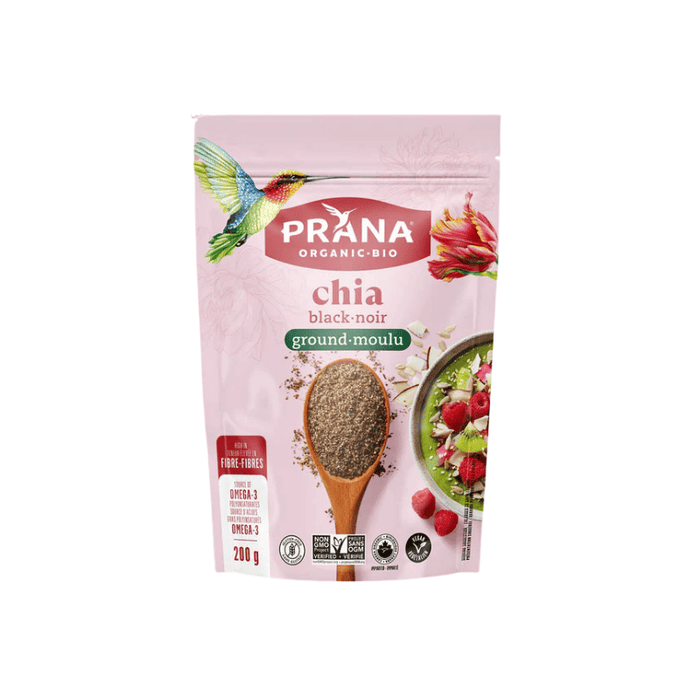 Prana Chia Seeds Ground Black 200g