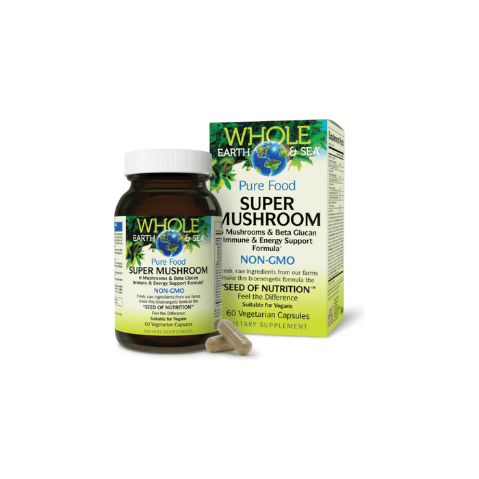 Whole Earth And Sea Super Mushroom 60 Capsules