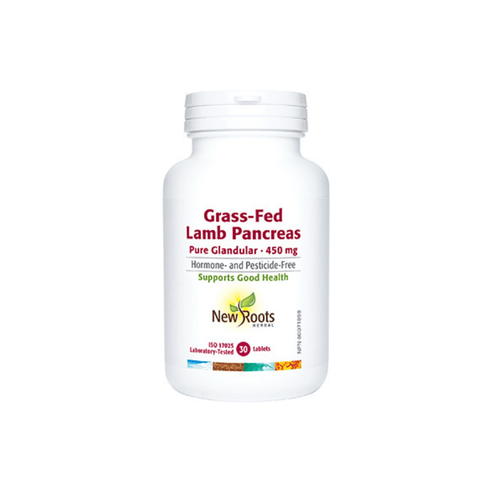 Grass-Fed Lamb Pancreas New Roots 30 Tablets