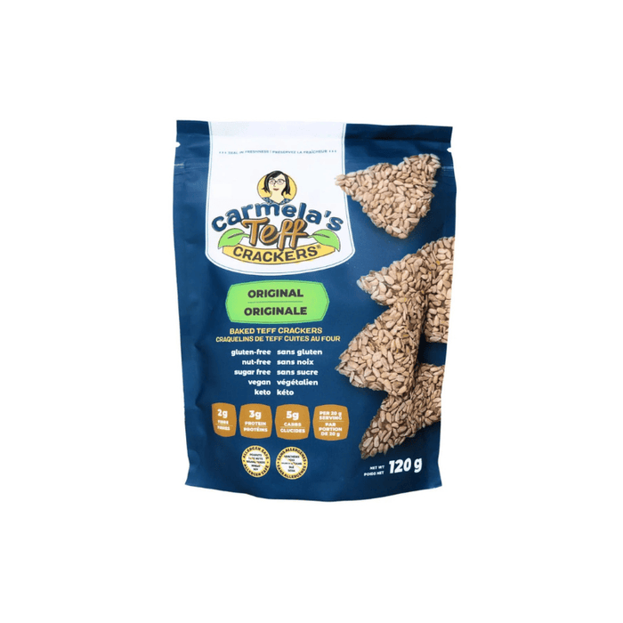 Carmela's Teff Crackers Original 120g