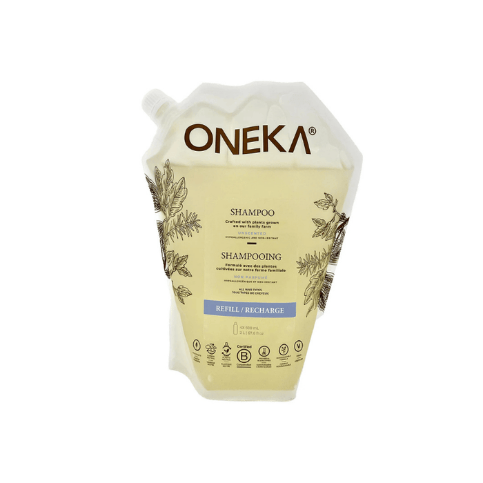 Oneka Shampoo Unscented Pouch 2L