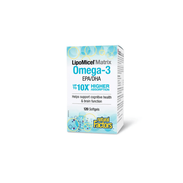 Natural Factors Lipomicel Fish Oil 500Mg 120 Softgels