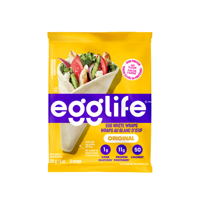 Egglife Wraps White Original 168g