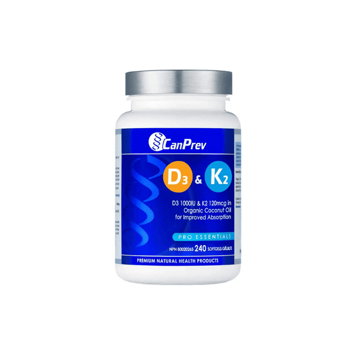 Canprev Vitamin D3 & K2 240 Capsules