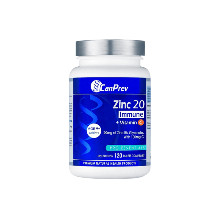 Canprev Zinc 20 Immune & Vitamin C 120 Tablets