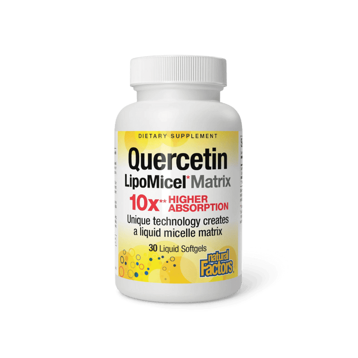 Quercetin LipoMicel Matrix Natural Factors 30 Softgels