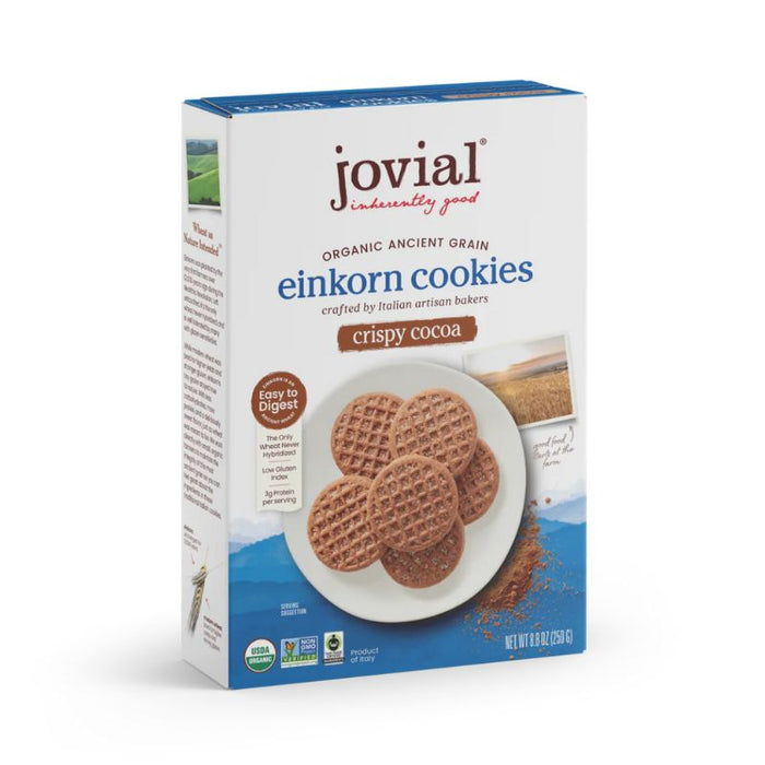 Jovial Einkorn Cookies Crispy Cocoa 250G
