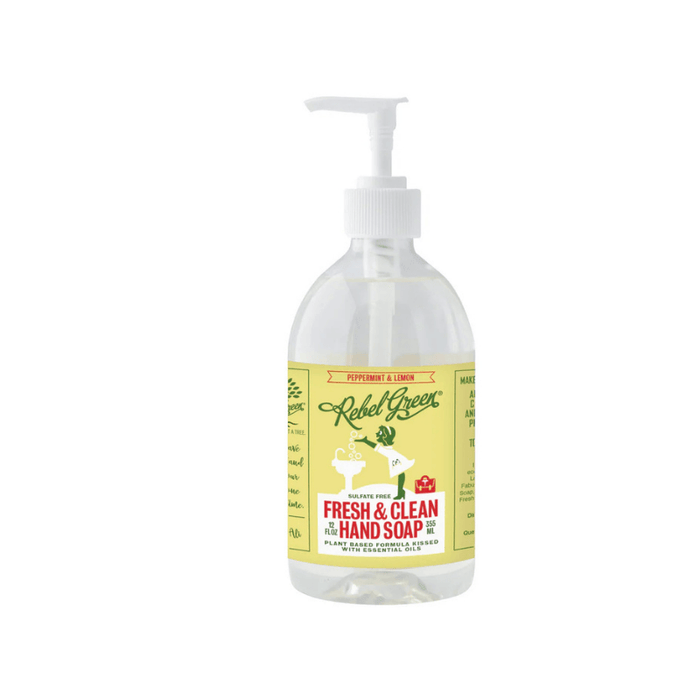 Rebel Green Hand Soap Peppermint Lemon 354ml