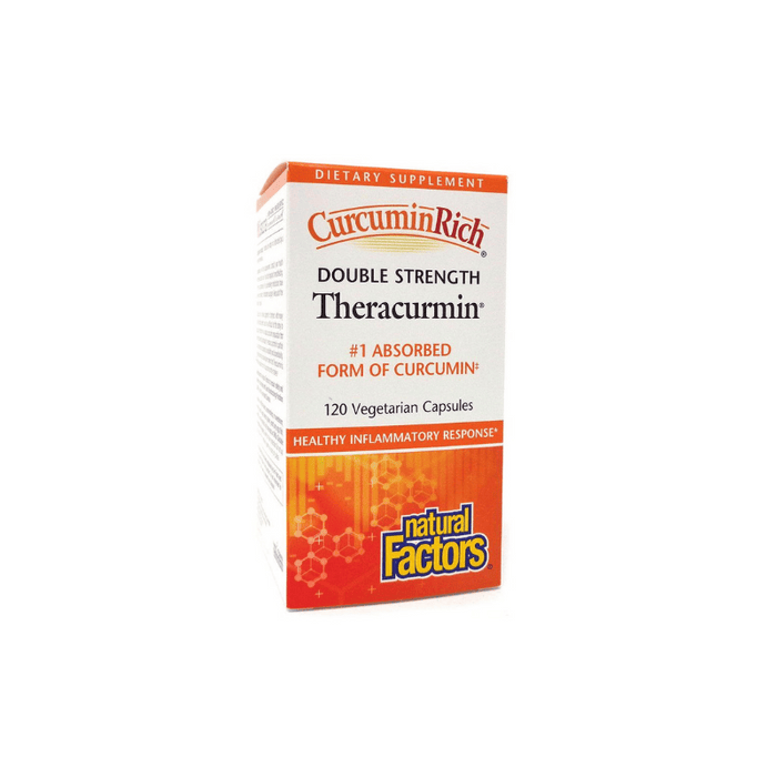 Theracurmin Double Strength Natural Factors 120 Capsules