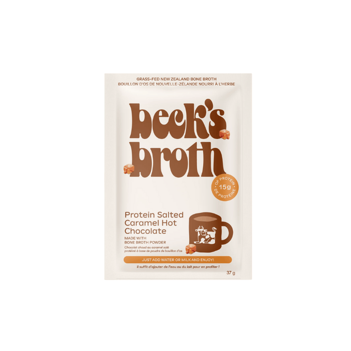 Beck's Broth Protein Hot Chocolate Salted Caramel 37g