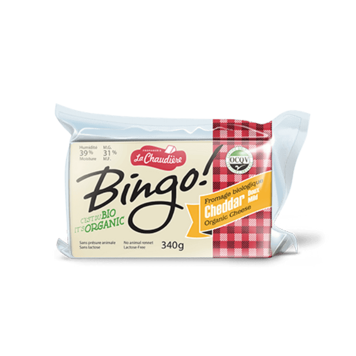 Bingo Cheddar Cheese Mild La Chaudière 340G