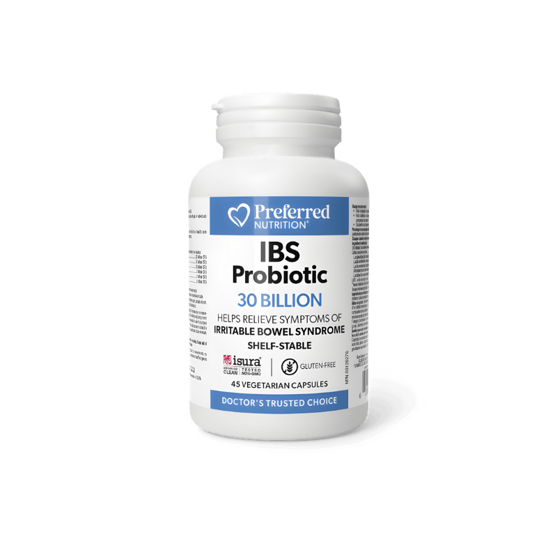 IBS Probiotic 30 Billion Preferred Nutrition 45 Capsules — Natural Food ...
